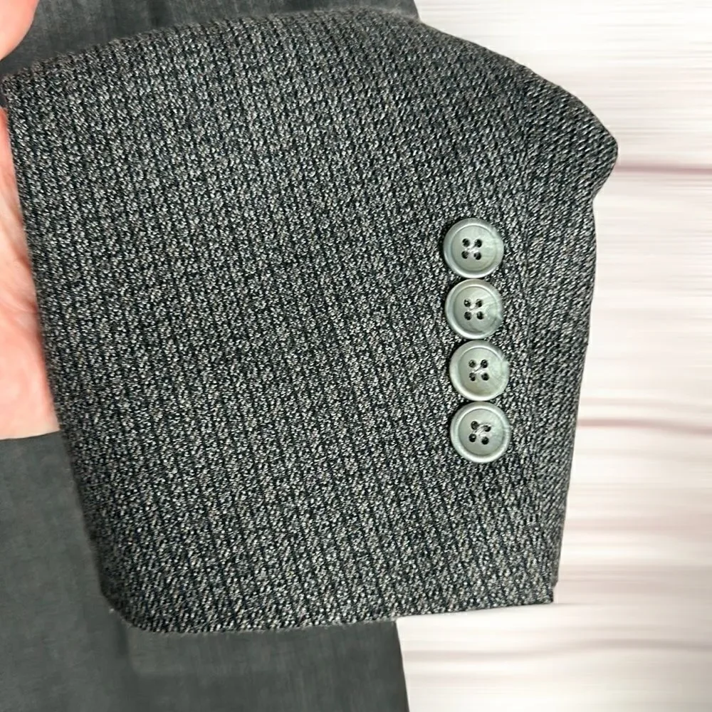 Oscar De La Renta Single Breasted Sport Coat Blazer 46L